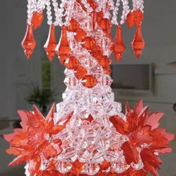 Hand-Woven Acrylic Flower Vase - Elegant Decorative Centerpiece for Home and Office