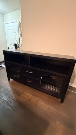 Black TV console
