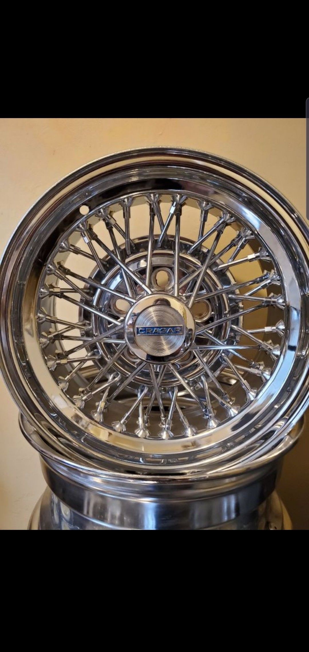 Rare Japanese Cragar True Spoke 15x7 Wheels 50 spoke