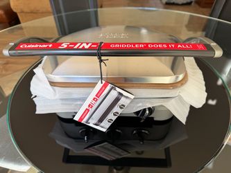 NEW Cuisinart 5-in-1 Griddler / Panini Press – Never Used – $65