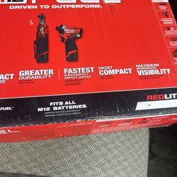 Milwaukee 12v Fast Ratchet With Impact Gun