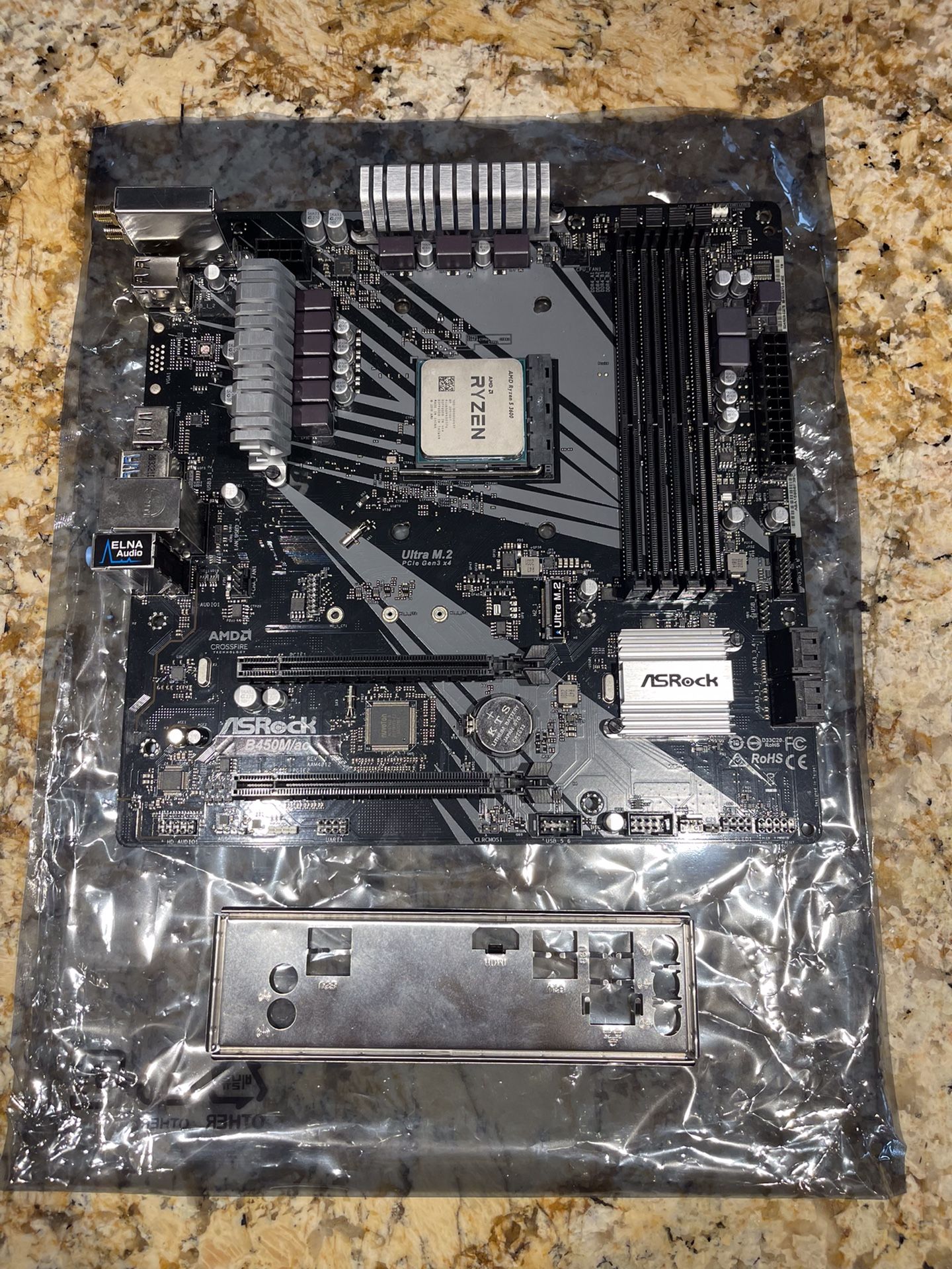 Asrockb450m/ac Motherboard 3600 Sale in Mount Vernon, NY OfferUp
