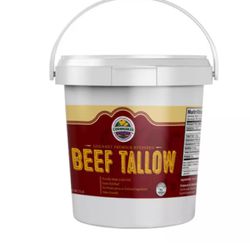 Beef Tallow | Premium Rendered Tallow | 7.5 lb. Tub | 100% Grass-Fed Beef | GMO