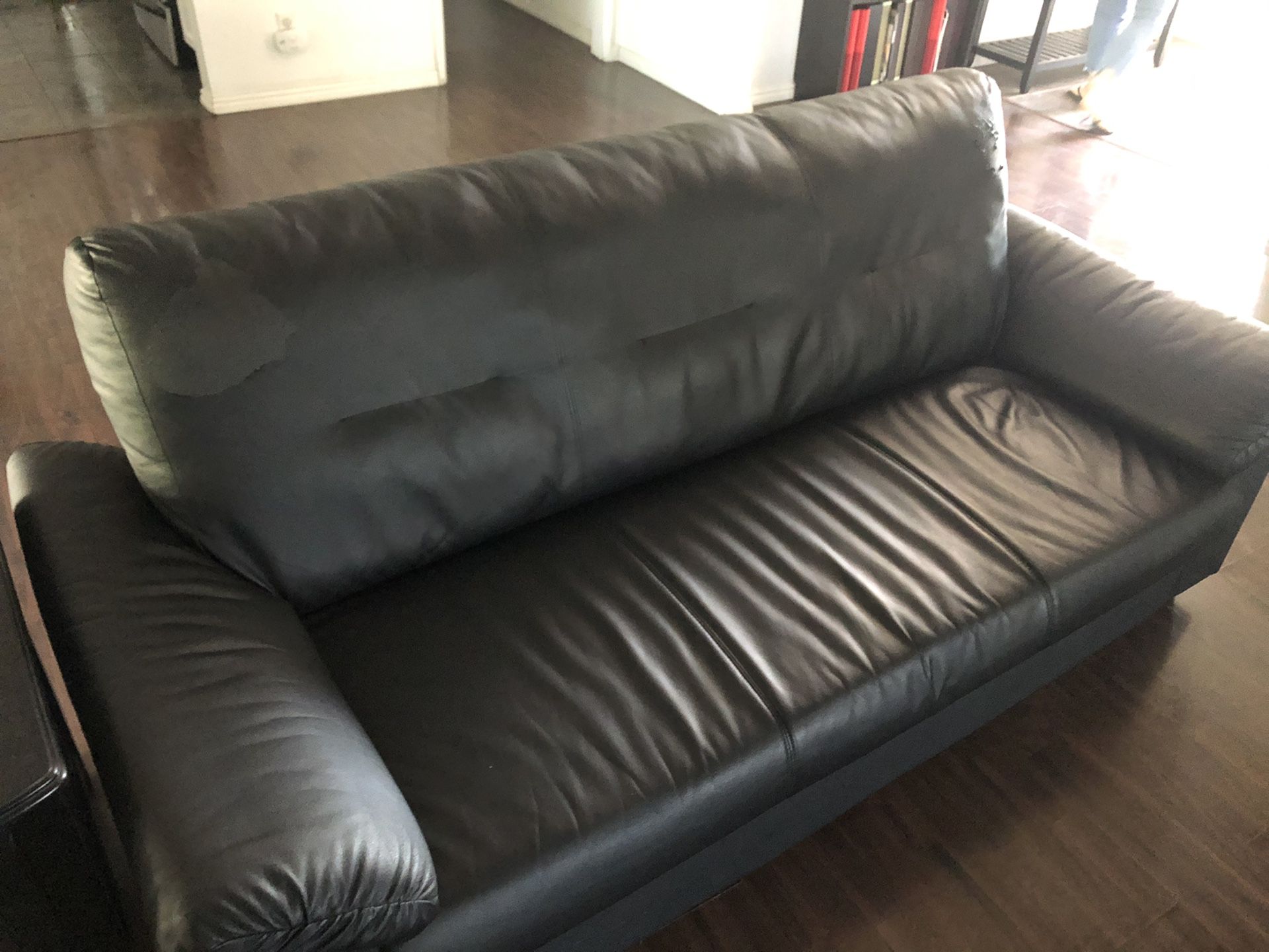 Black sofas- free pick up only