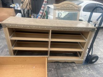 Dresser and mirror