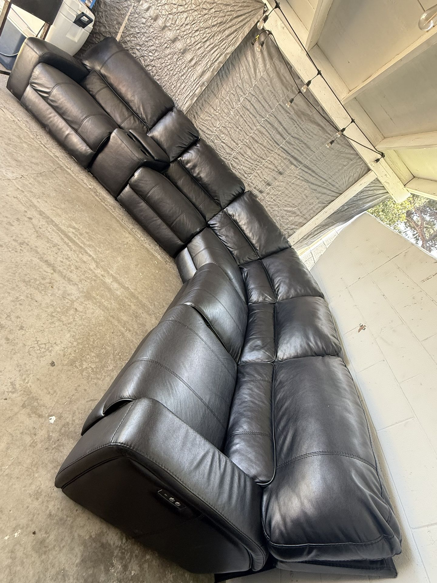 Black Leather Couch