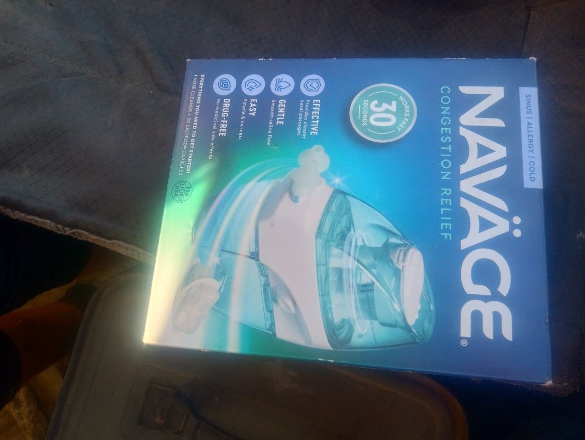 Navage Everything You Need To Get Started Kit/ And 60 Salt Pod Capsules Kit