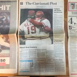Pete Rose - Cincinnati Post - 9/12/1985