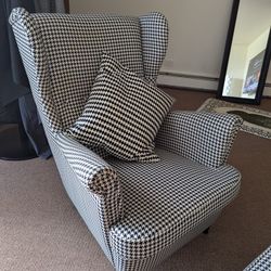 Armchair And Ottoman IKEA Strandmon