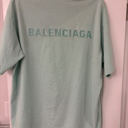 Sea Green Balenciaga Shirt 