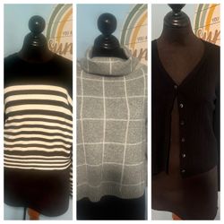3 Women’s Sweater, Size L