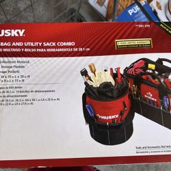 New Husky Tool Bag & Utility Sack Combo