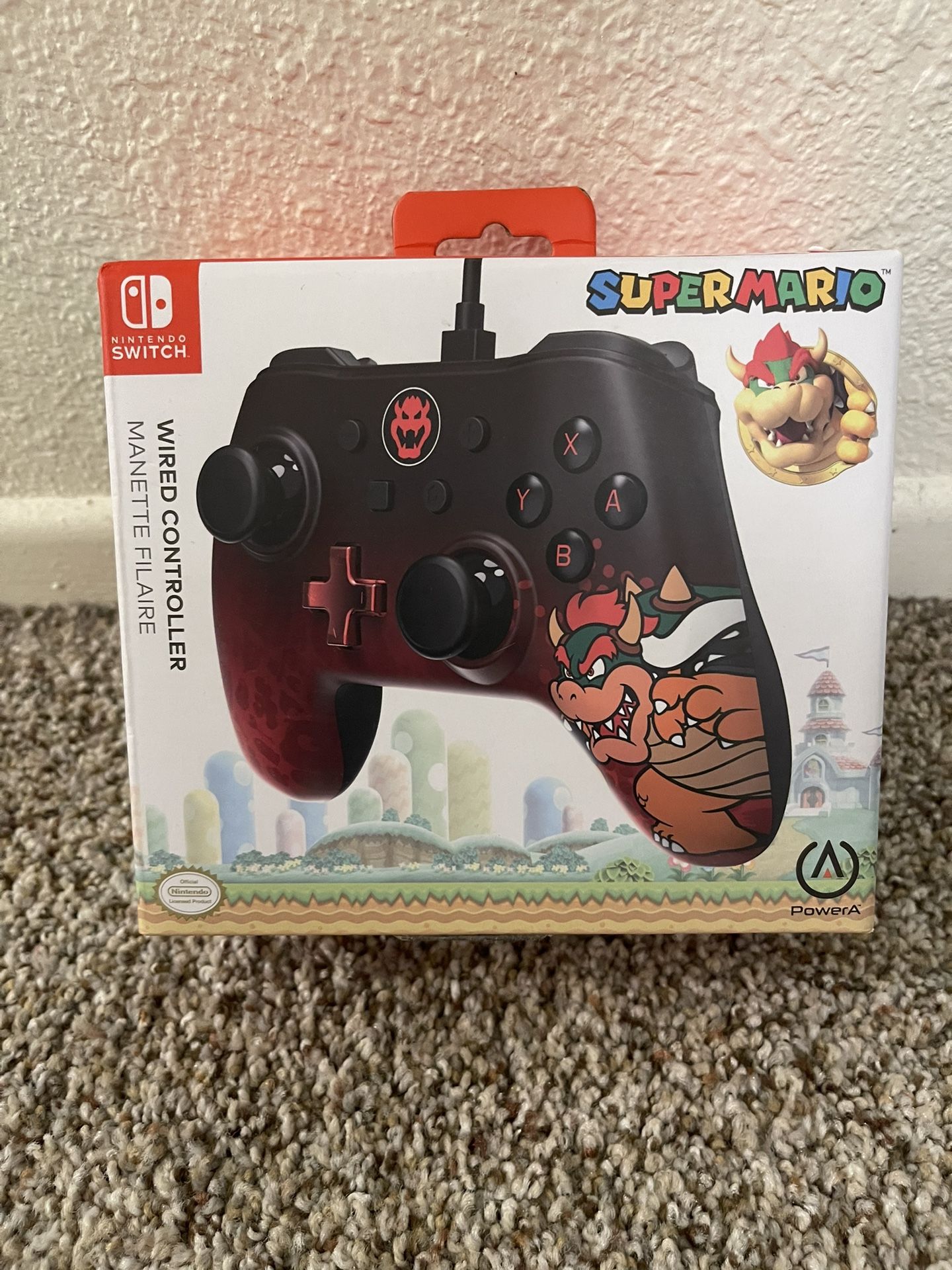 Nintendo Switch Wired Controller Super Mario Bowser ~NEW