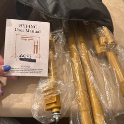 Backdrop Stand - Gold Titanium Color, Clamps And Carrier Bag Included