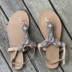 JESSICA SIMPSON Rhinestone Sandals Sz 6