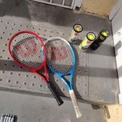 Wilson tennis Rackets And Balls