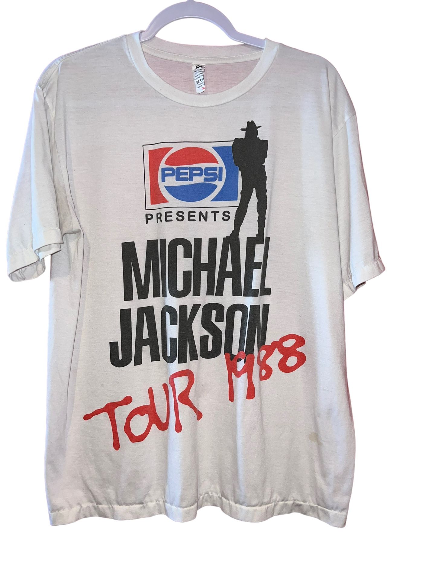 Vintage 1988 Michael Jackson Pepsi your tee rare Authentic concert 