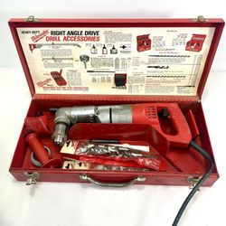 Milwaukee Heavy-Duty 1-1/2" Right Angle Drill – Model 1107-1