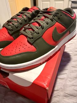 Nike Dunk Low Retro BTTYS green and red trainers Size US 11.5
