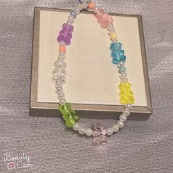 Seven gummy bear phone charm