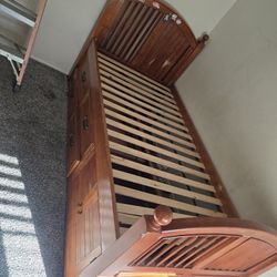 Twin Bedframe With Dressers 