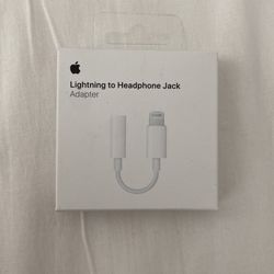 Apple Lightning to Headphone Jack Adapter BRAND NEW