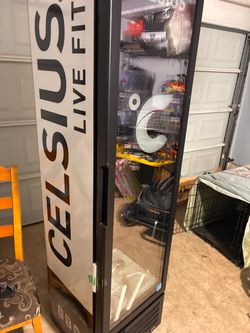 Celsius Branded Single Door Commercial Cooler