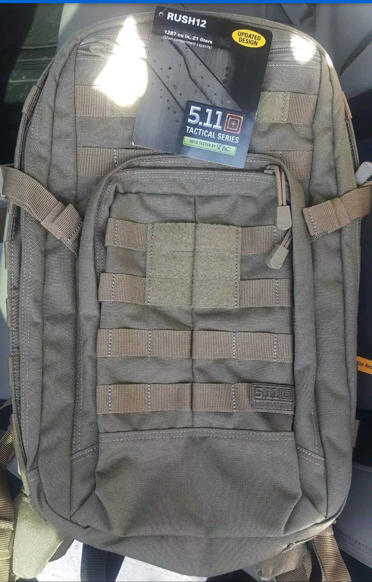 5.11 Rush12 Tactical Backpack Sandstone 1287 cu in, 21 liters NWT