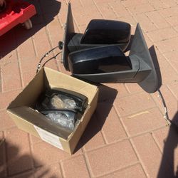 Mirror And Door Handles Black