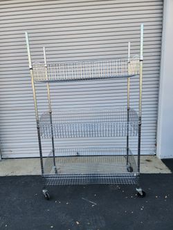 Rolling Basket Shelf Unit - 2 Available