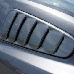 OEM Ford Mustang Quarter Window Louvers Sterling Gray Metallic S197