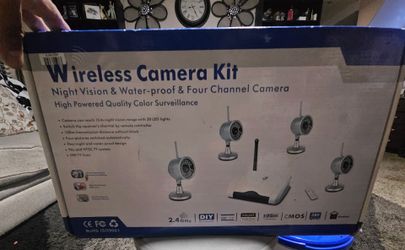 Wireless CCTV Security Wireless transmitting cctv camera sound