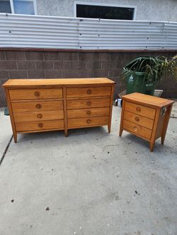 Dresser and nightstand $60
