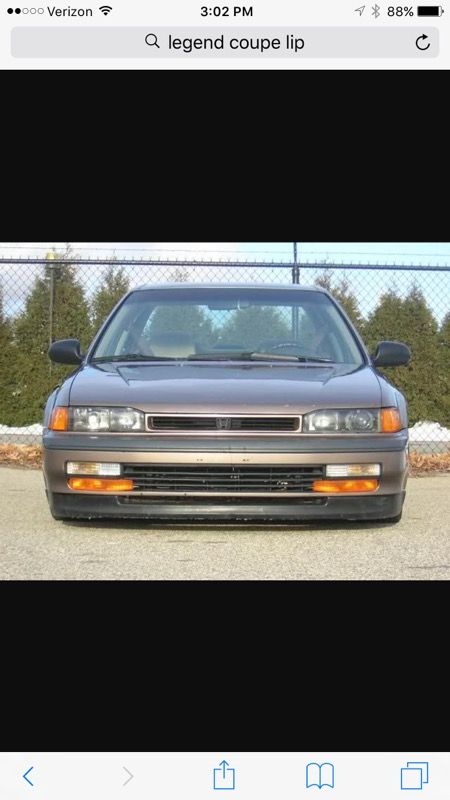 Legend coupe lip for 90-93 Honda Accord cb7 cb9