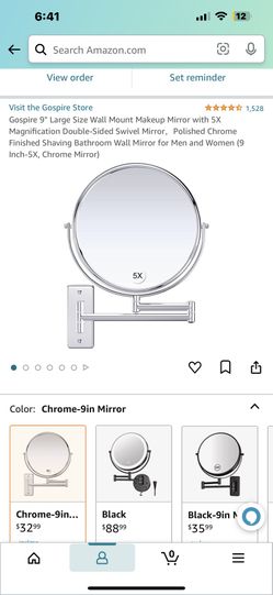 Double Sided Wall Mounted Mirror