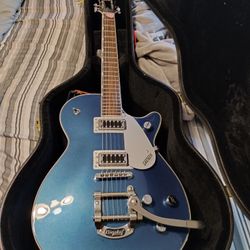 GRETSCH Electromatic Guitar With Custom Leather Strap And Hard Case! 