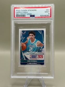 LaMelo Ball 2020 Panini Stickers PSA 9 Mint
