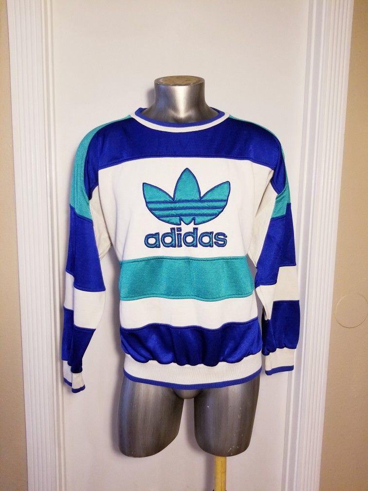 60s 70s ADIDAS SWEATSHIRT SWEATER BLUE GREEN SIZE LARGE VINTAGE


*PRICE IS FIRM*