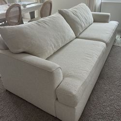 Living Spaces Sofa for Sale | Off-White | Removable Covers | Excellent Condition