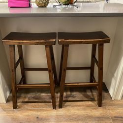 Counter Height Wooden Stools 