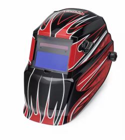 Red fierce Lincoln auto dark welding helmet casco para soldar