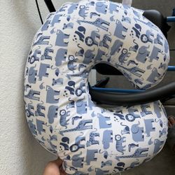 Boppy Pillow W / Protector Underneath And Cover