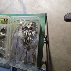 Silver plated flatware