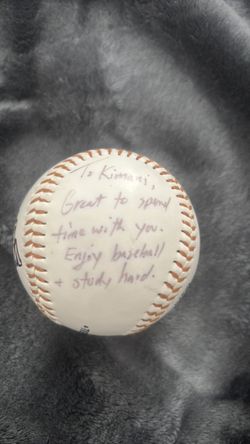 Brian Johnson signed baseball