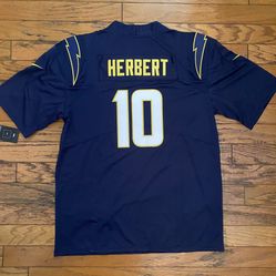 Navy , White, And Gold Justin Herbert Los Angeles Chargers Jersey