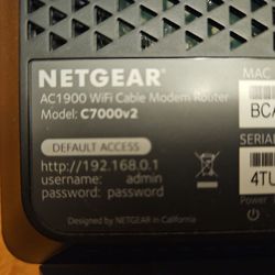 Netgear C7000v2 Cable Modem