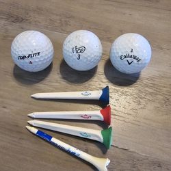 Golf Ball W/ Golf Tees