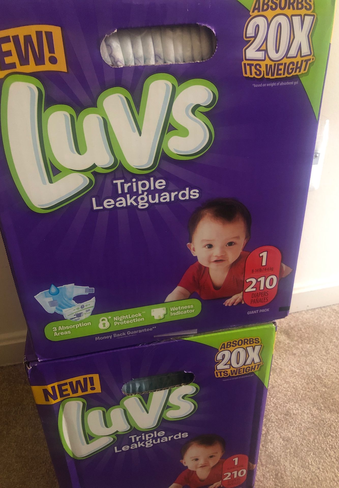 Luv diapers Size 1