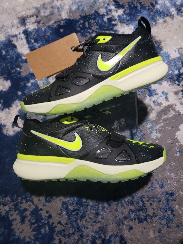 Nike Air Zoom Diamond Elite Volt Black Turf Baseball Shoes Men's 9.5 FV6100-001
