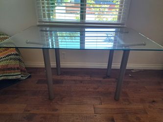 Glass desk or dining room table